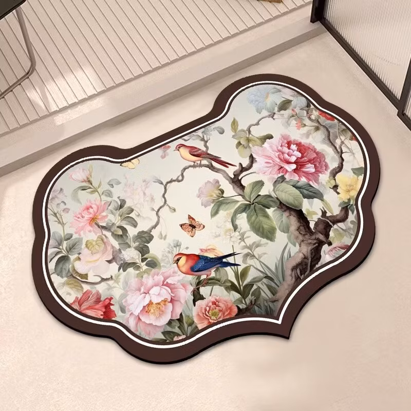 Most Popular Thicken Simple Bathroom Floor Mat Diatom Mud Non-Slip Absorbent Quick-Drying Dirt-Resistant Carpet