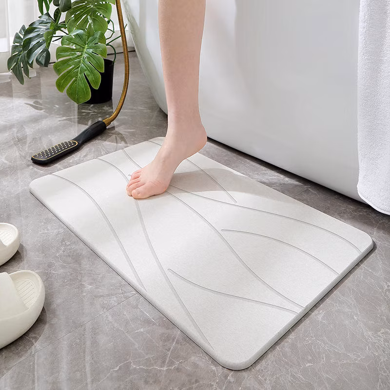 Diatomaceous Earth Floor Mats Dirt-Resistant Non-Slip Long Kitchen Mats Bath-Mat