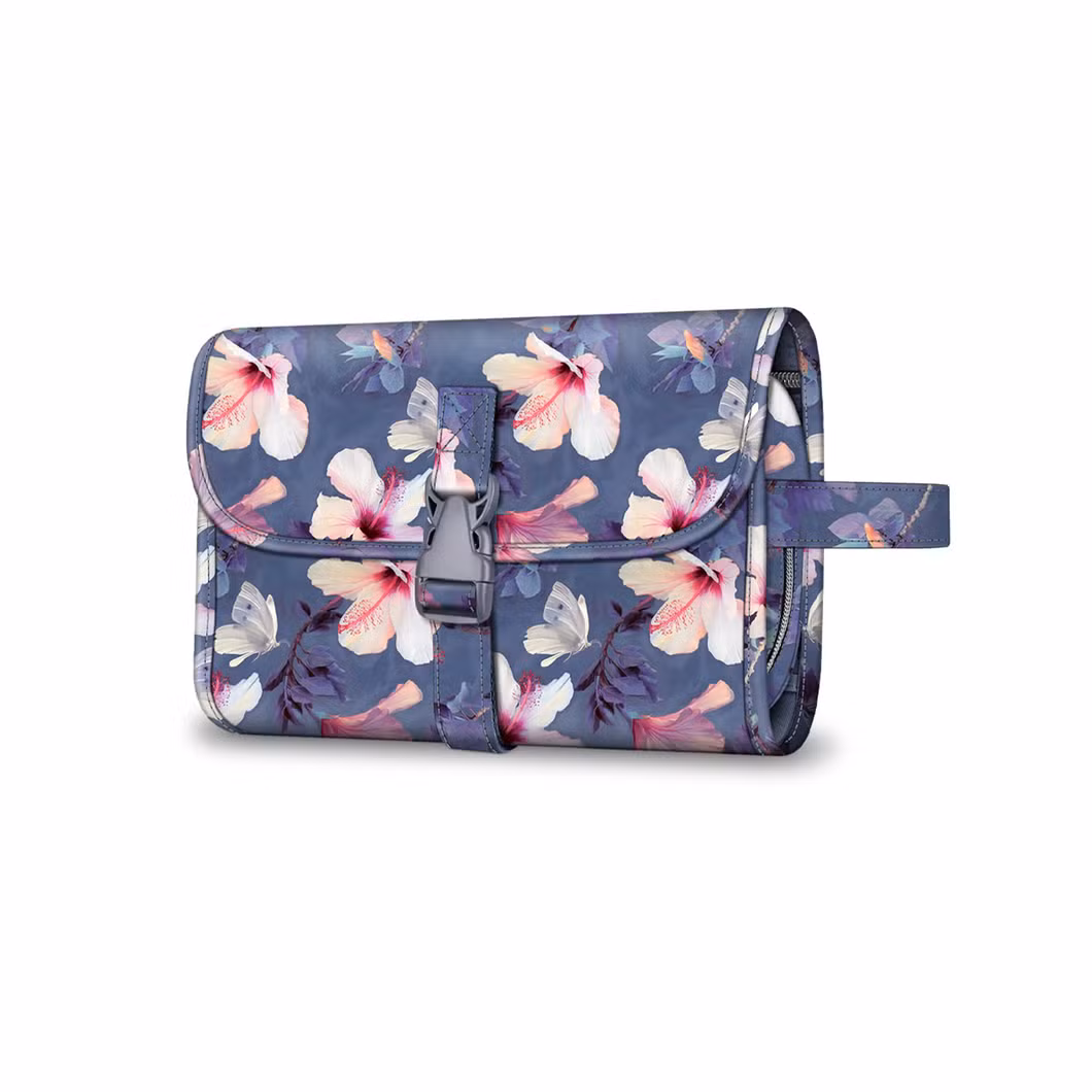 Portable Toiletry Cosmetic Travel Bag Large Water Resistant Hanging Makeup Organizer Storage Pouch Case for Women Girls