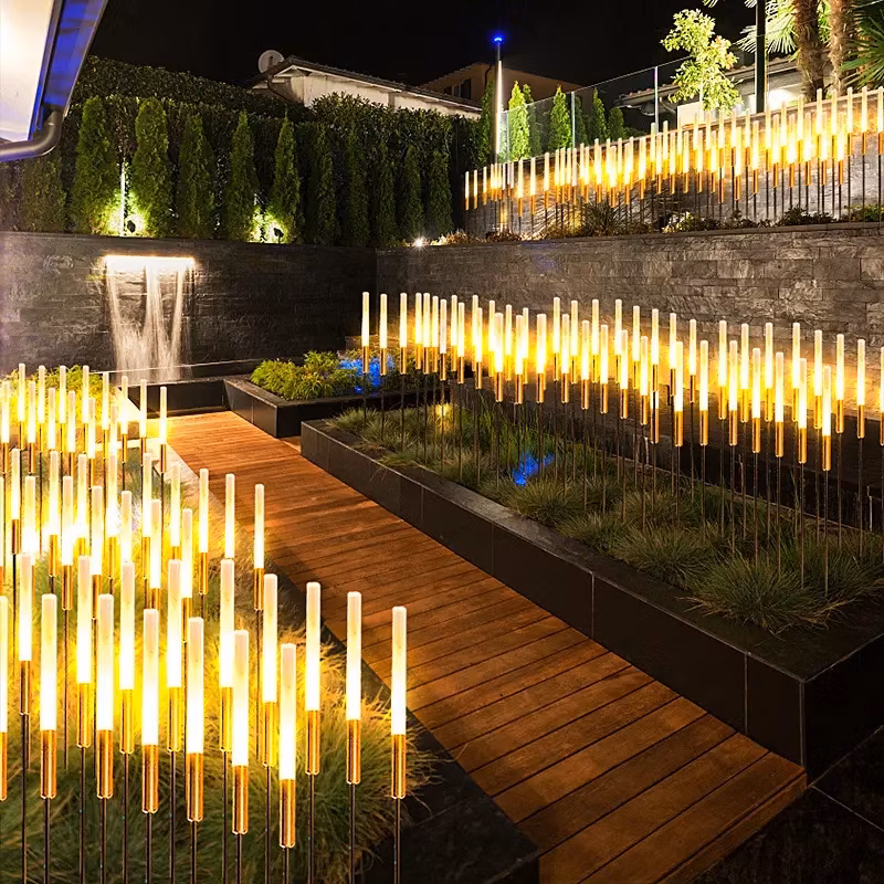 Garden Outdoor Lighting Decoration Multicolored Residential Artificial Plantled Reed Night Lights