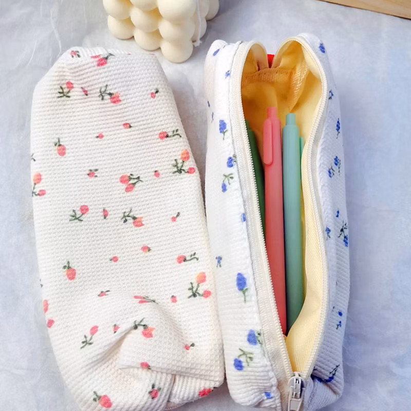 Ins Small Floral Cute Fresh Mini Stationery Storage Bag Pencil Bag