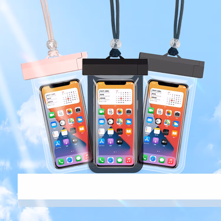 Mobile Outdoor Diving Surf Swimming Rafting Takeaway Special Transparent Waterproof Phone Case