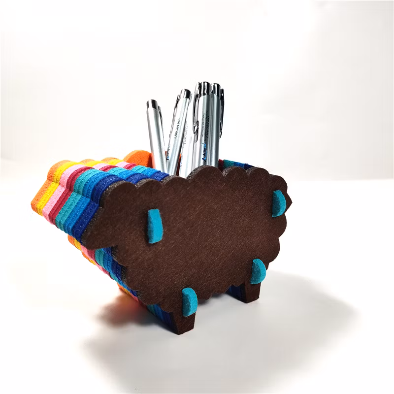 OEM Custom Designer High Quality Multi Color Printed Logo for School Pencil Cases Felt Pen Holder