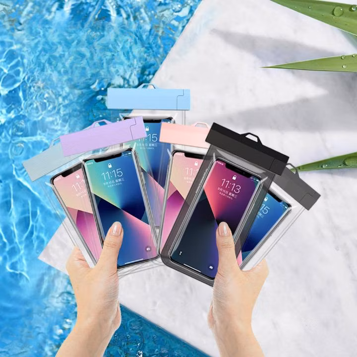 Mobile Outdoor Diving Surf Swimming Rafting Takeaway Special Transparent Waterproof Phone Case
