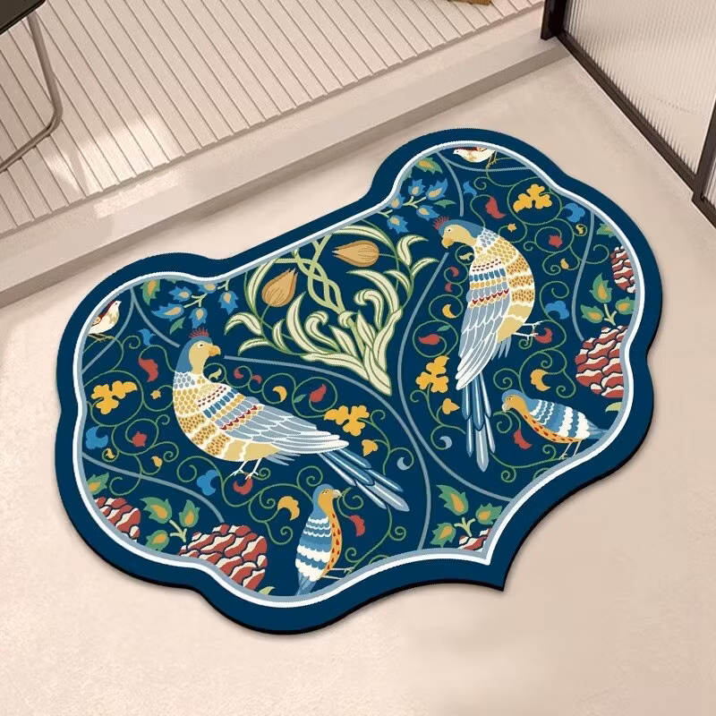 Most Popular Thicken Simple Bathroom Floor Mat Diatom Mud Non-Slip Absorbent Quick-Drying Dirt-Resistant Carpet