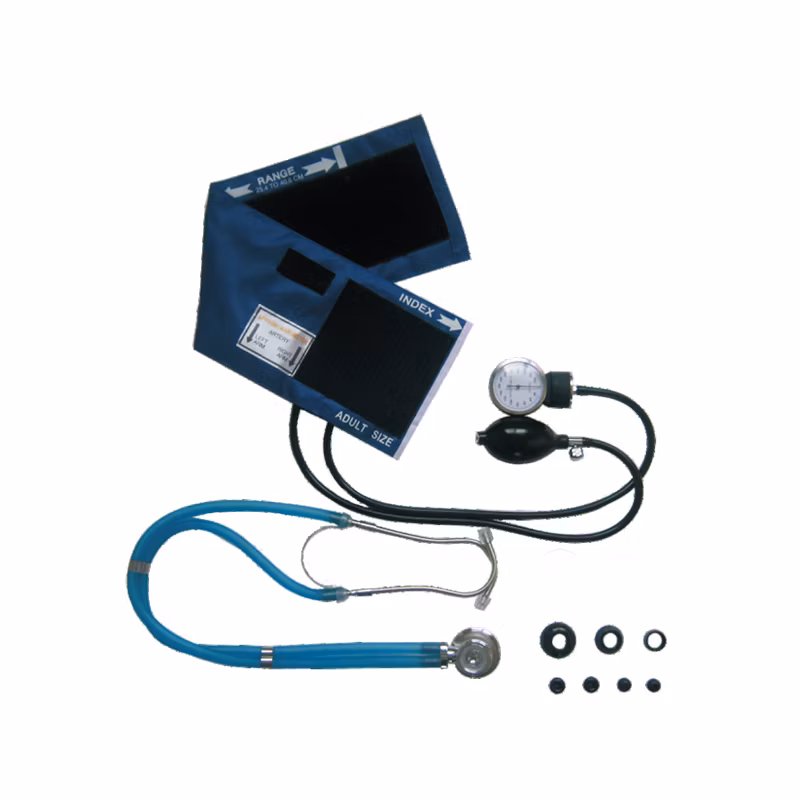 High Quality Professional Blood Pressure Monitor Adult Deluxe Aneroid Sphygmomanometer with Black Cuff and Carrying Case
