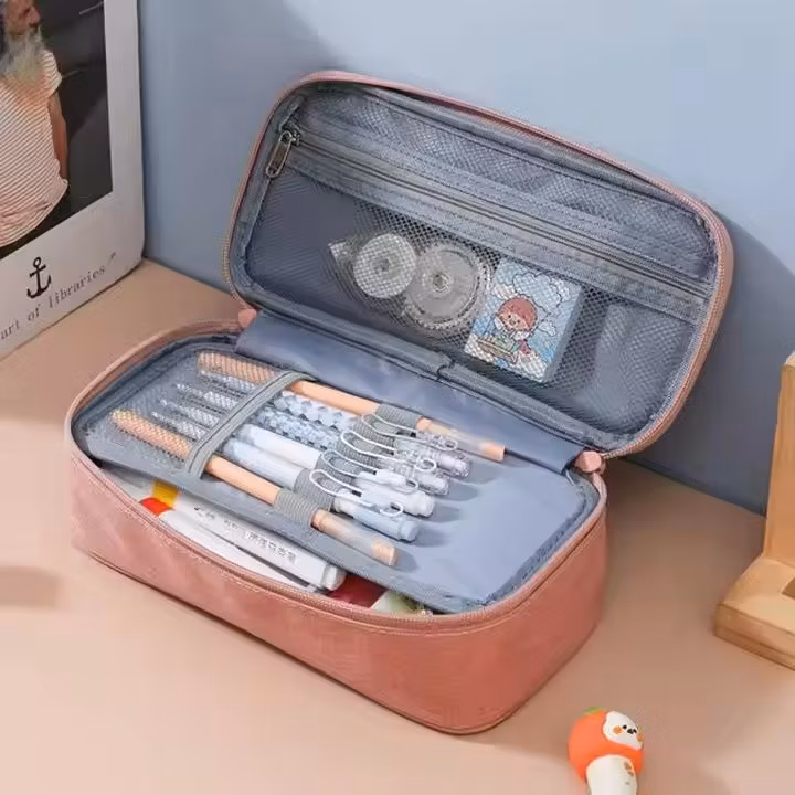Wholesale Custom Oxford Pencil Case for Children Simple Style