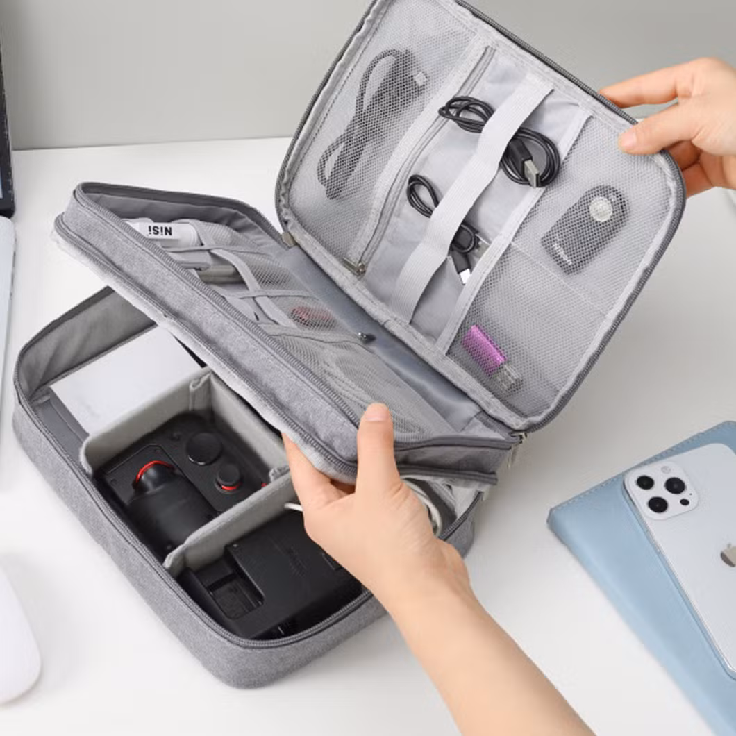 Travel Storage Bag Kit Data Cable U Disk Power Bank Electronic Accessories Digital Gadget Devices Divider Organizer Containers
