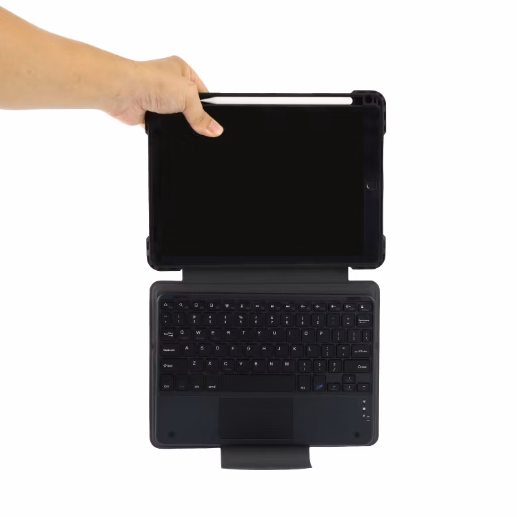 Business Targus Portfolio PU Leather Case with Shockproof TPU Gelskin Detachable Bluetooth Keyboard with Touch Pad for iPad 10.2 iPad 10g Air 4/5 iPad PRO 11