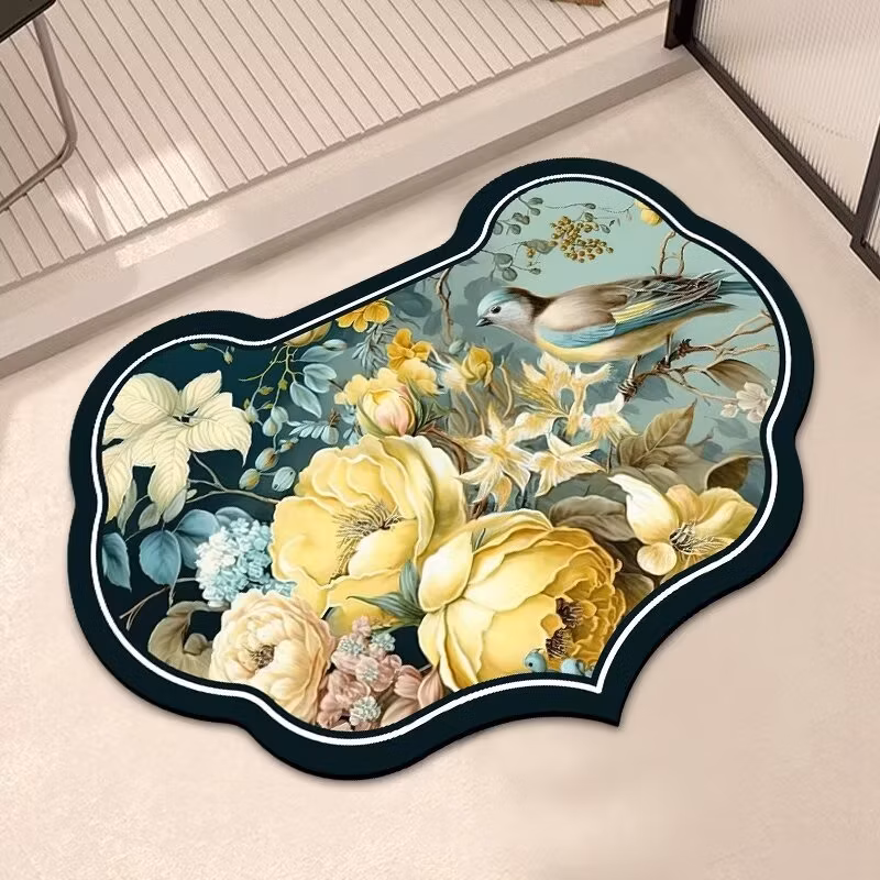 Most Popular Thicken Simple Bathroom Floor Mat Diatom Mud Non-Slip Absorbent Quick-Drying Dirt-Resistant Carpet