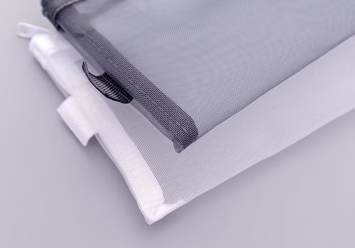 Creative Simple Transparent Mesh Pencil Bag Zipper Stationery Bag