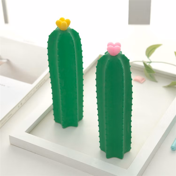 Silicone Cute Vegetable Cactus Simple and Creative Primary and Secondary School Storage Stationery Pencil Bag