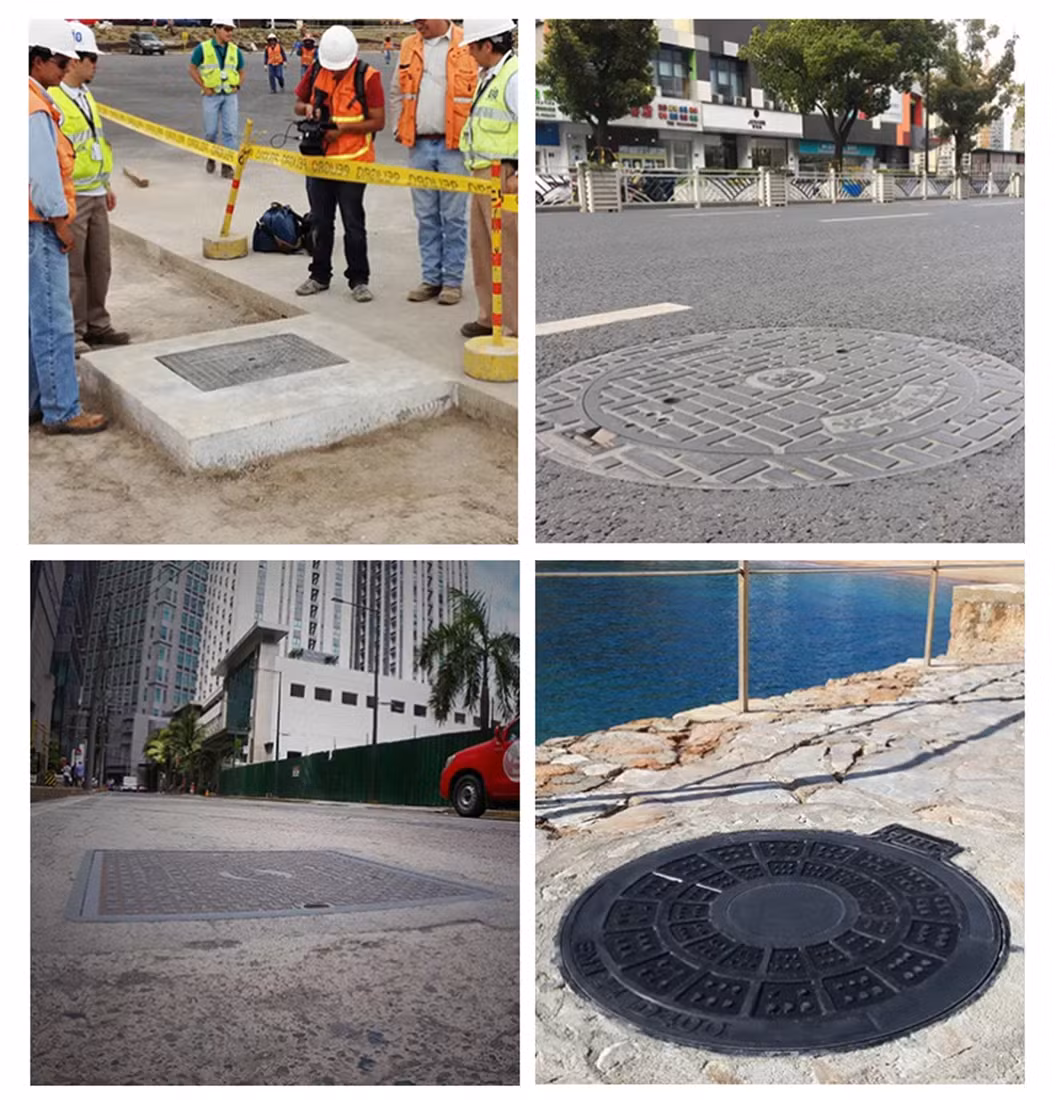 SMC Waterproof Round Fiberglass Manhole Cover Check The Manhole Cover