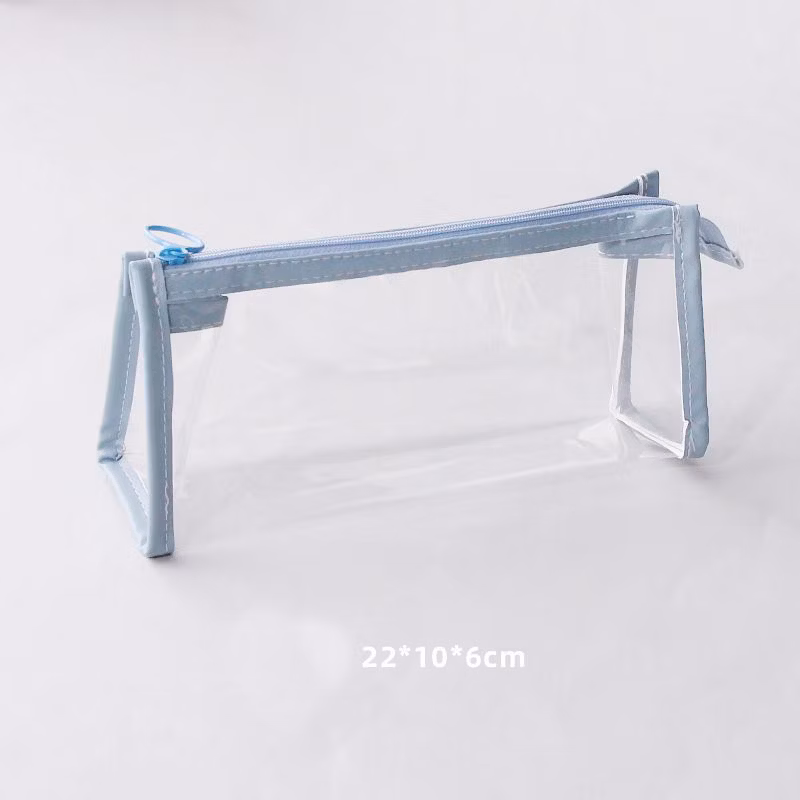 Transparent Pencil Case with Custom Logo School Plastic Large Capacity Pencil Case