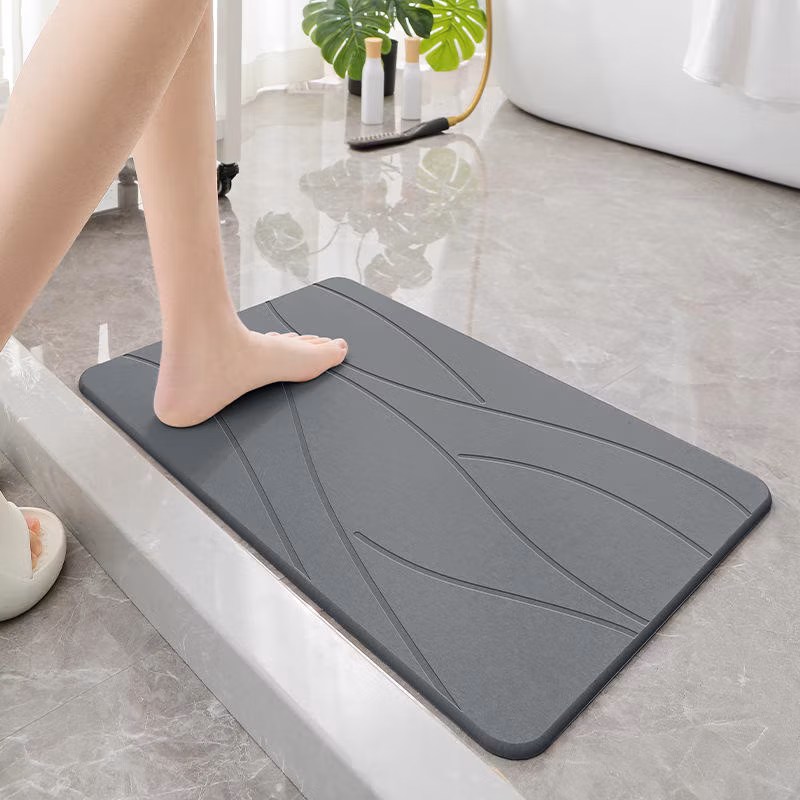 Diatomaceous Earth Floor Mats Dirt-Resistant Non-Slip Long Kitchen Mats Bath-Mat