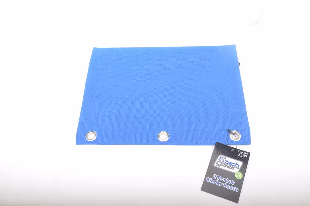 3 Ring Pencil Pouch, Clear Window, Classic Color Binder Pouch