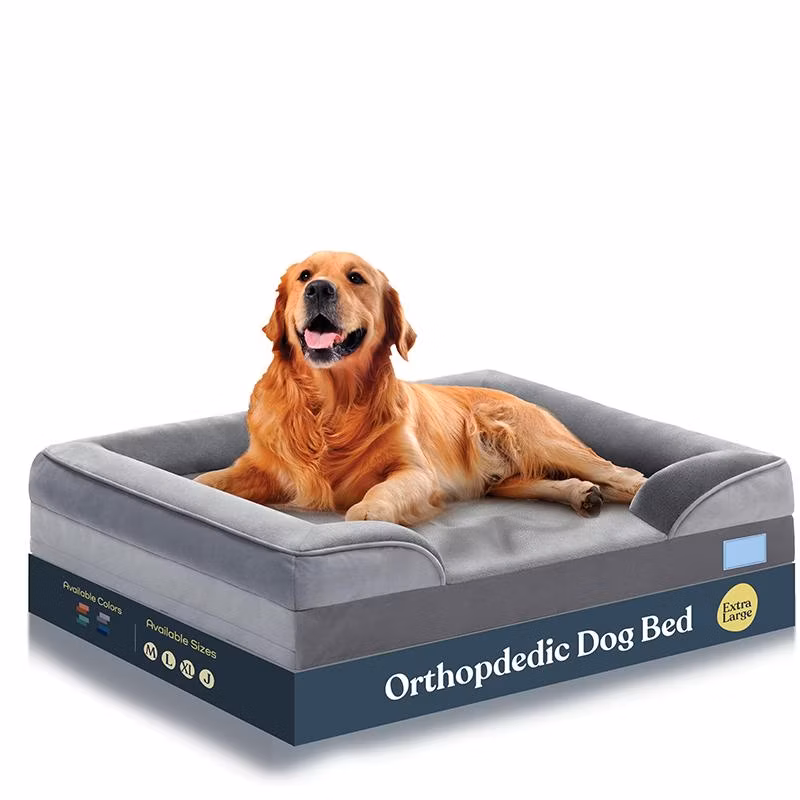 Popular Pet Bed Square Comfortable Dog Bed Cat Bed Breathable Dirt-Resistant Anti-Cat Claw Technology Fabric Dog Cushion Sofa