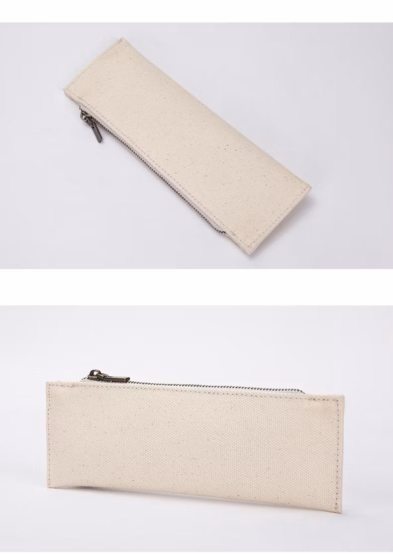 Customized Logo Canvas Pencil Case