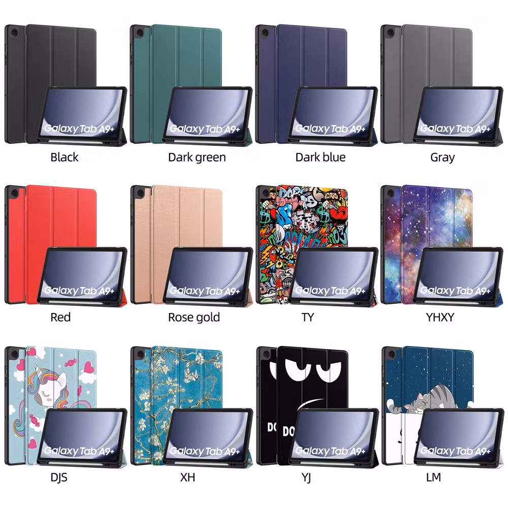 Magnetic Cover for Samsung Galaxy Tab A9 Plus Tablet Case Smart PU Accessory