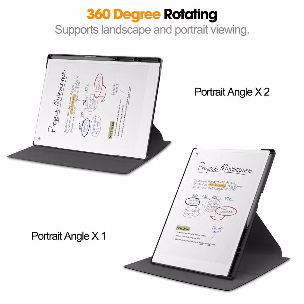 Rotating Cover for Remarkable Paper PRO 11.8 Inch with Pencil Holder Tablet Case