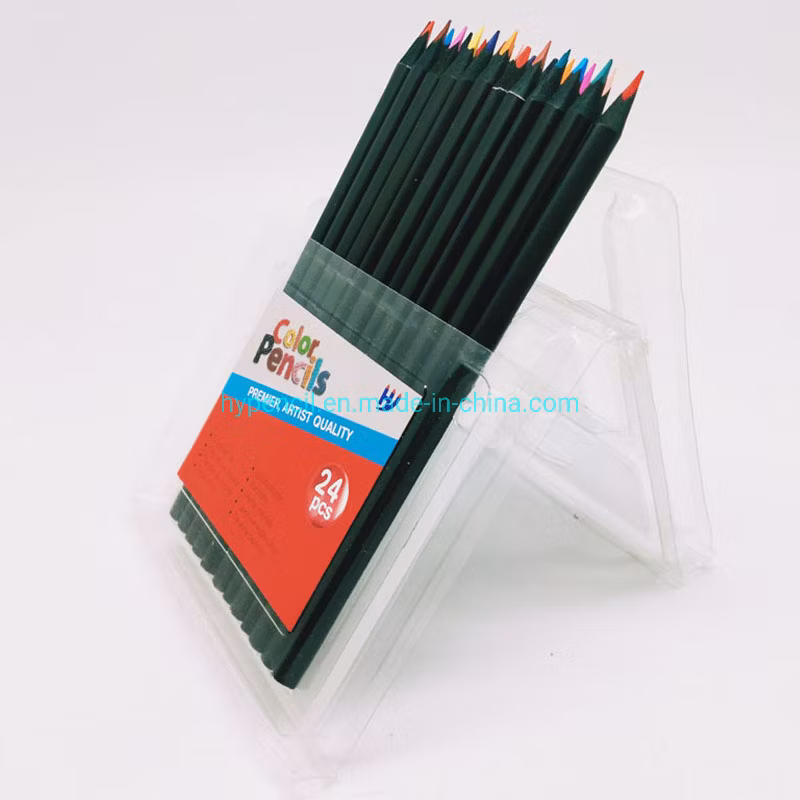 12 Black Wood Premier Color Pencil in Wooden Case