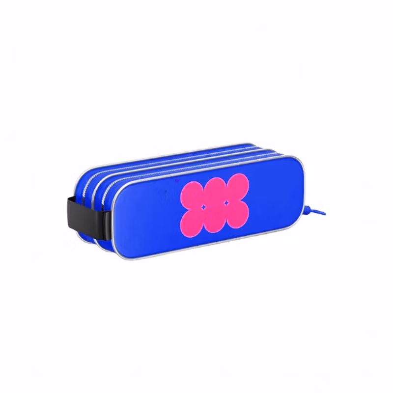 Custom Printed Large Colored Waterproof School Neoprene Tin PVC Pencil Case