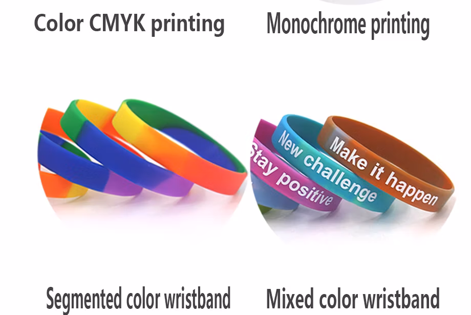 Motivational Debossed Engrave Printed Ink Filled Event Sport Glow Wide Thin Personalized Promotional Custom Customized Logo Silicone Rubber Wristband Bracelet