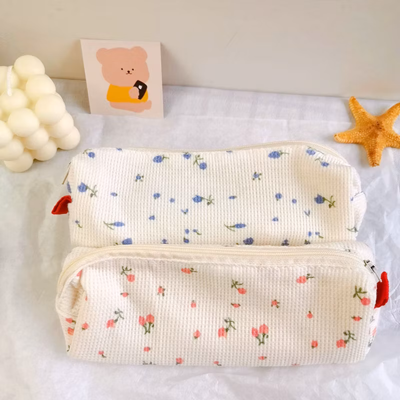 Ins Small Floral Cute Fresh Mini Stationery Storage Bag Pencil Bag