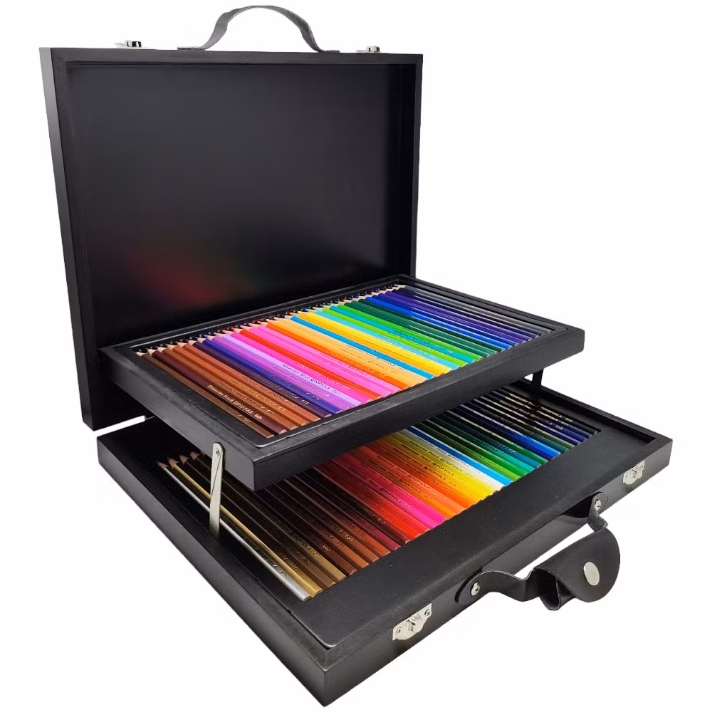 Art Supplies 68 Watercolor Pencils Art Set, Wooden Pencil Case