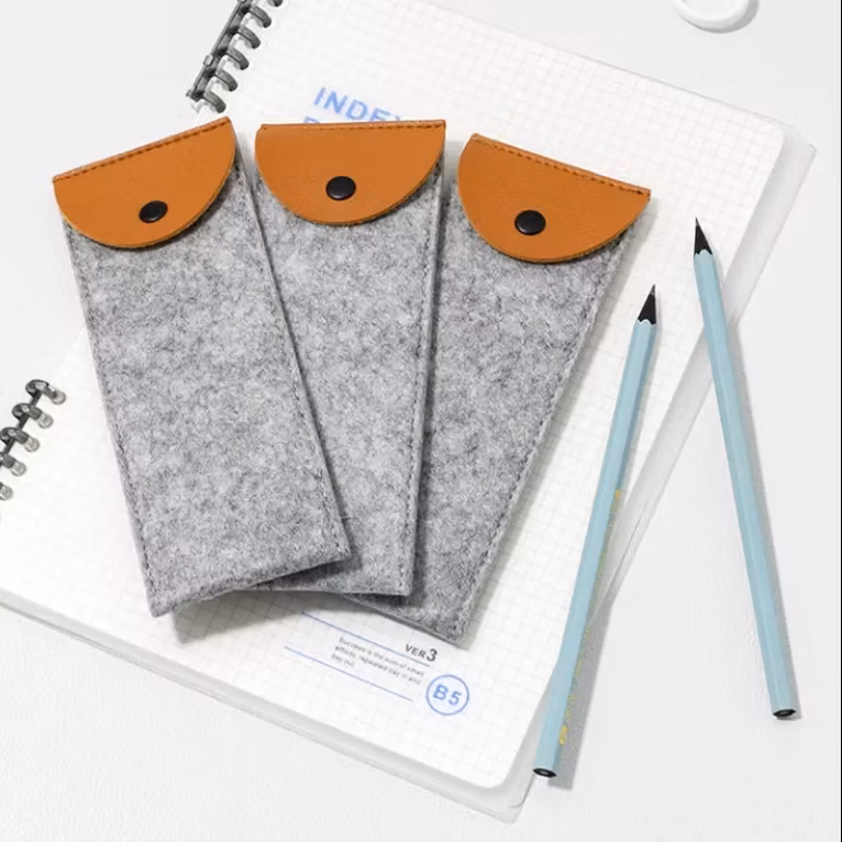 Business Signing Pen Case Felt Pen Bag for Fountain Ballpoint Pen Storage-Durable Pencil Bags
