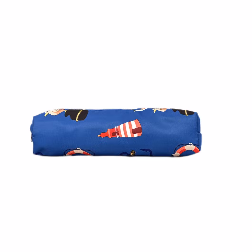 Lightweight, Easy-to-Carry Blue Sailboat Pencil Case and Pencil Case