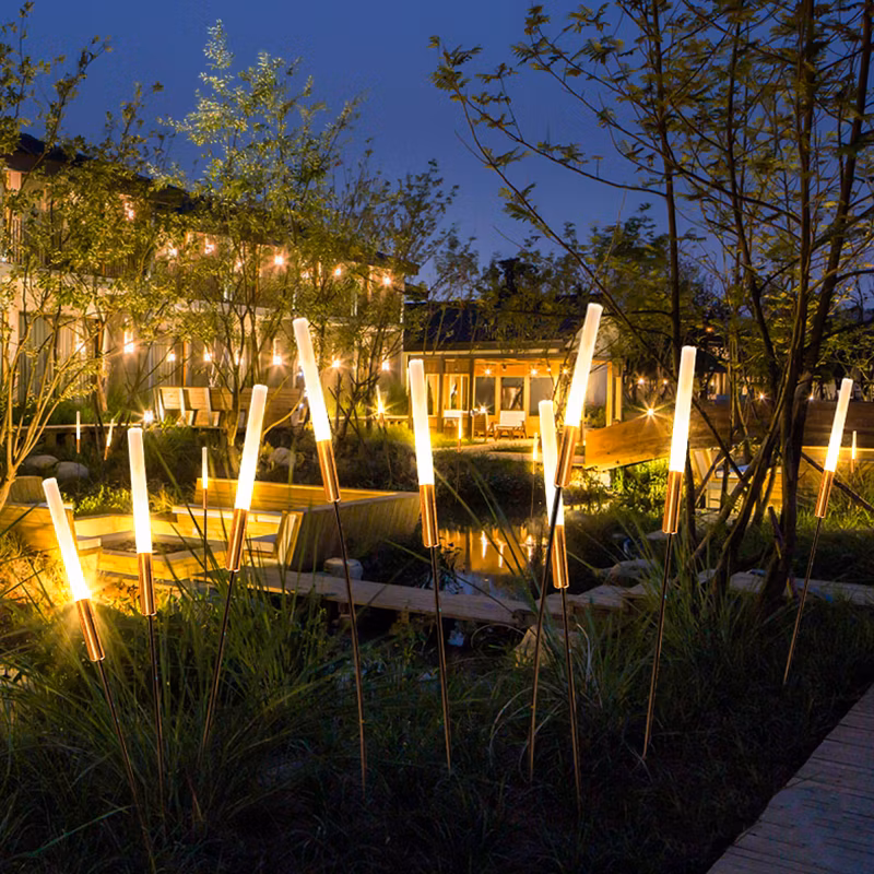 Garden Outdoor Lighting Decoration Multicolored Residential Artificial Plantled Reed Night Lights