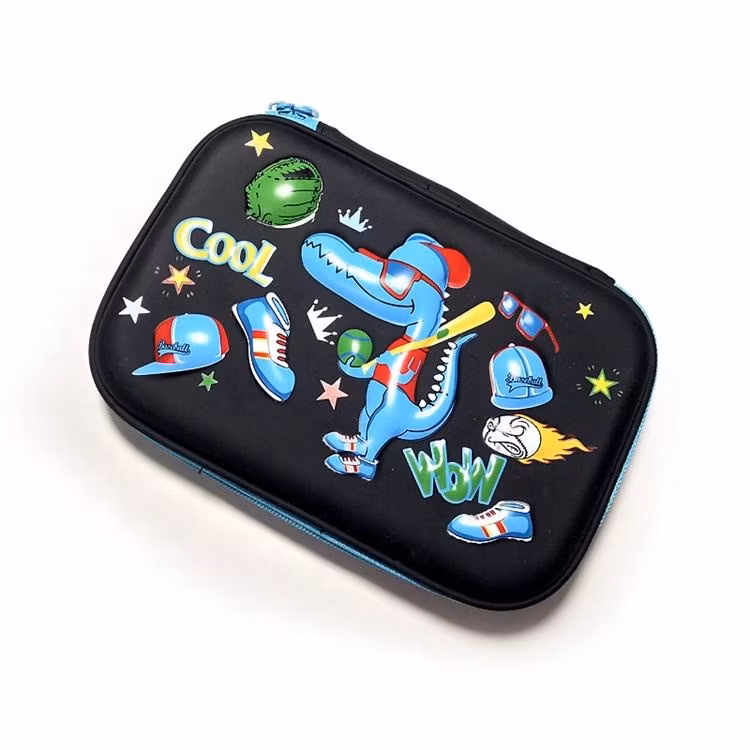 Custom Capacity Students 3D Hard Zip Zipper Case Pencil EVA Case