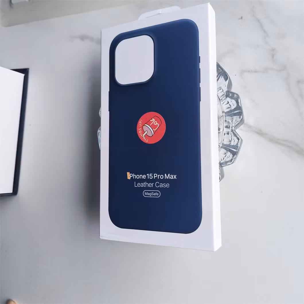 New Arrival Luxury Cowhide Design High Quality Durable Half Protection Genuine Leather Phone Case for iPhone 15 PRO Max