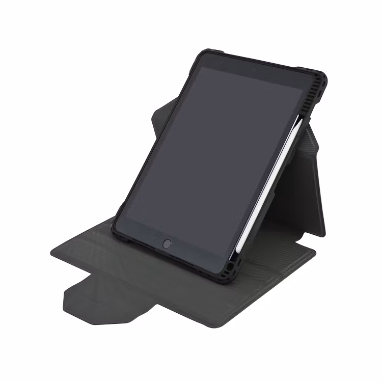 Rugged Keyboard Case Shockproof TPU PU Leather Folio Cover for iPad 10.2