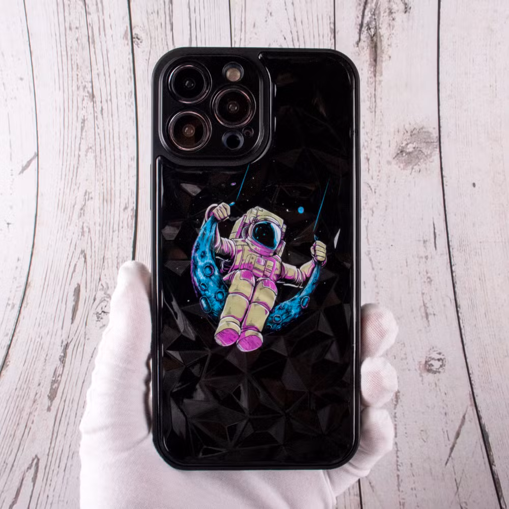 Hot Selling Special Trendy 3D Diamond Texture Cover with Colorful Printing for iPhone 13 Promax Shockproof Mobile Phone Cases