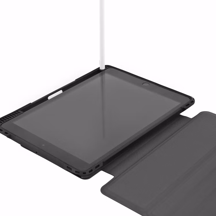 Rugged Keyboard Case Shockproof TPU PU Leather Folio Cover for iPad 10.2