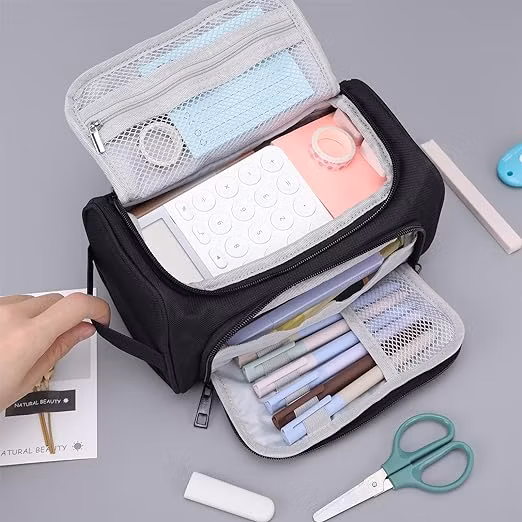 Big Capacity Pencil Case Pouch Stationery School Office Organizer Gift for Teens