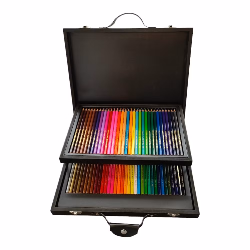 Art Supplies 68 Watercolor Pencils Art Set, Wooden Pencil Case