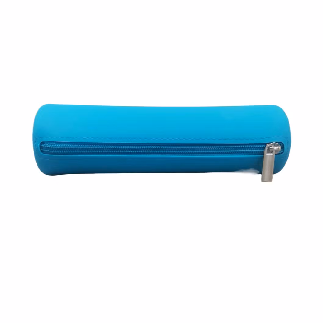 Pure Colour Macaron Round Pencil Bag Pencil Case for Children and Teenagers