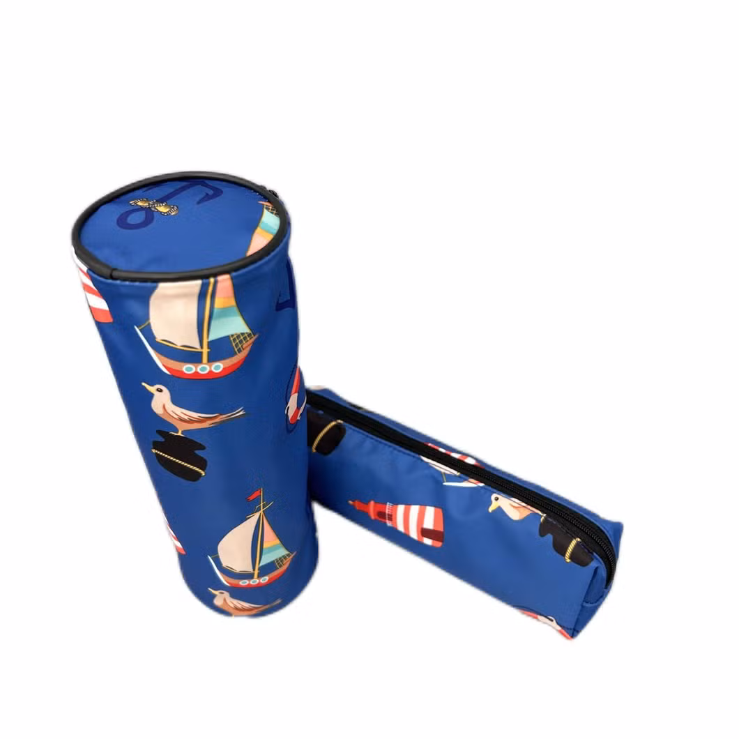 Lightweight, Easy-to-Carry Blue Sailboat Pencil Case and Pencil Case