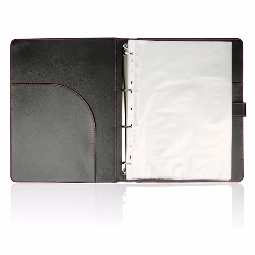 A4 Presentatio Ring Binder Document File Display Book Portfolio Professional Faux Leather Conference Folder