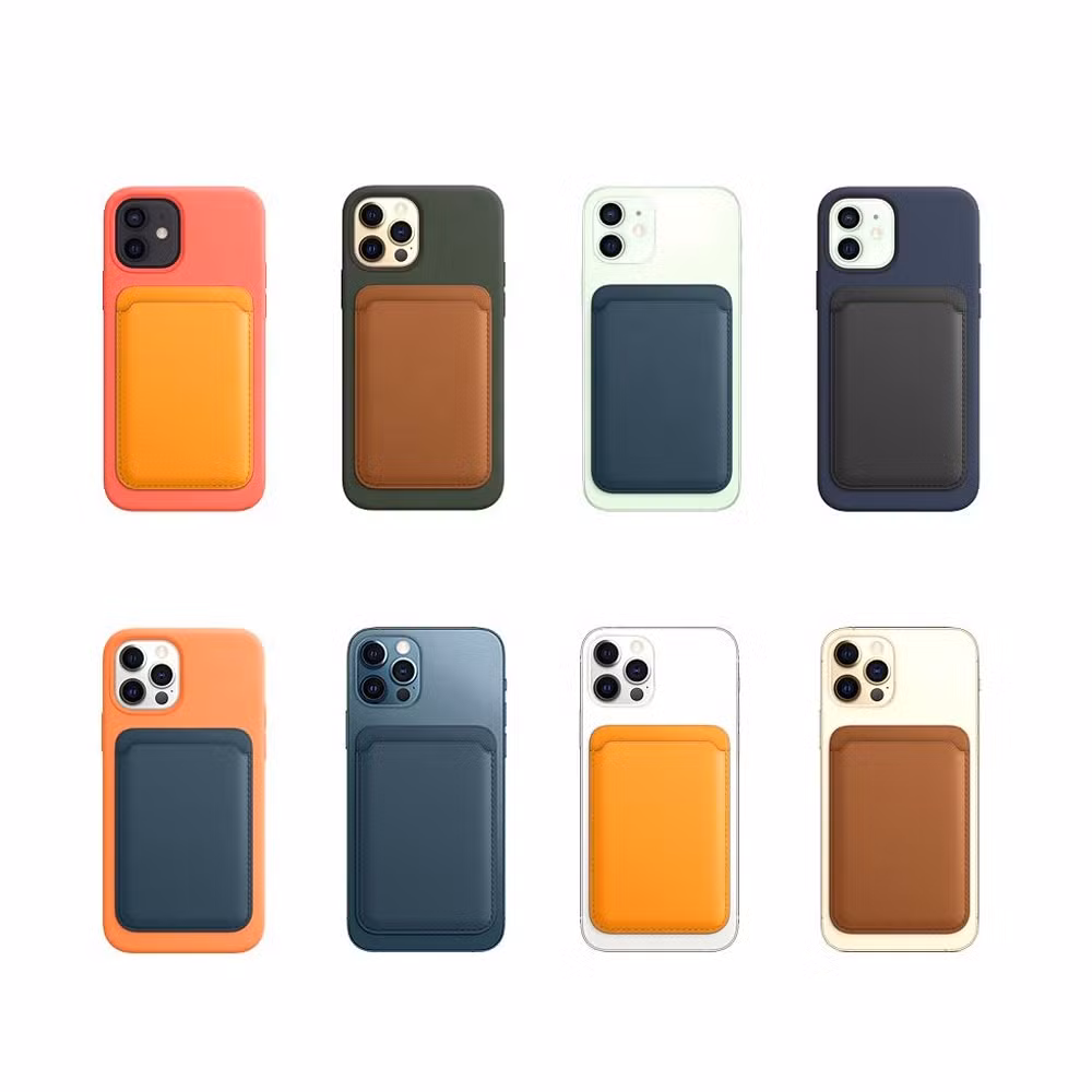 1: 1 Original Magnetic Leather Card Wallet for Phone 12/12 PRO Card Case