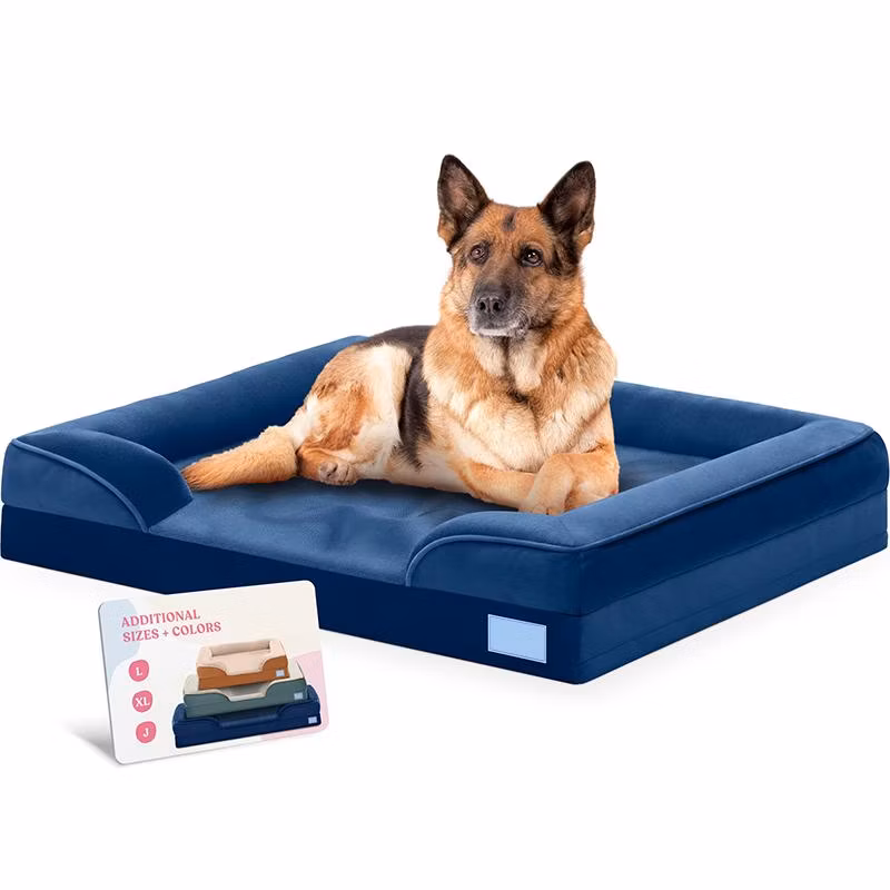 Popular Pet Bed Square Comfortable Dog Bed Cat Bed Breathable Dirt-Resistant Anti-Cat Claw Technology Fabric Dog Cushion Sofa