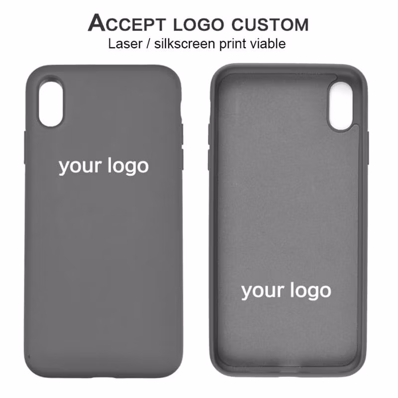 Dustproof Solid Liquid Silicone Phone Case for iPhone TPU Mobile Cover Mobile Case