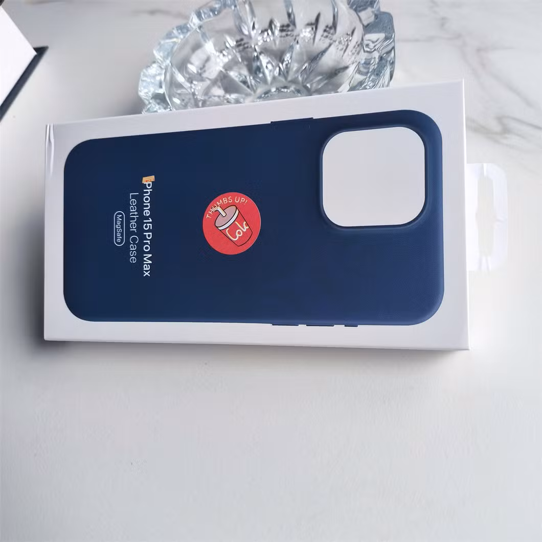 New Arrival Luxury Cowhide Design High Quality Durable Half Protection Genuine Leather Phone Case for iPhone 15 PRO Max