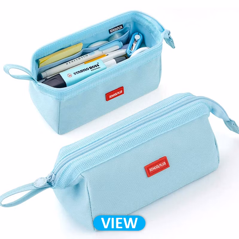 Mr. Pen- Clear Pencil Pouch, Pink, Clear Pencil Case, Clear Pouch, Clear Makeup Pouch, Adults &amp; Kids Pencil Pouch, Pencil Cases