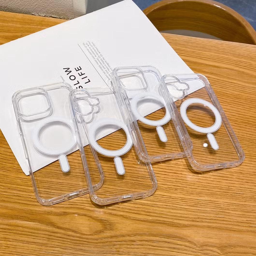 Transparent Magnetic for iPhone 16 PRO Max Charging Magsafe Clear Phone Case