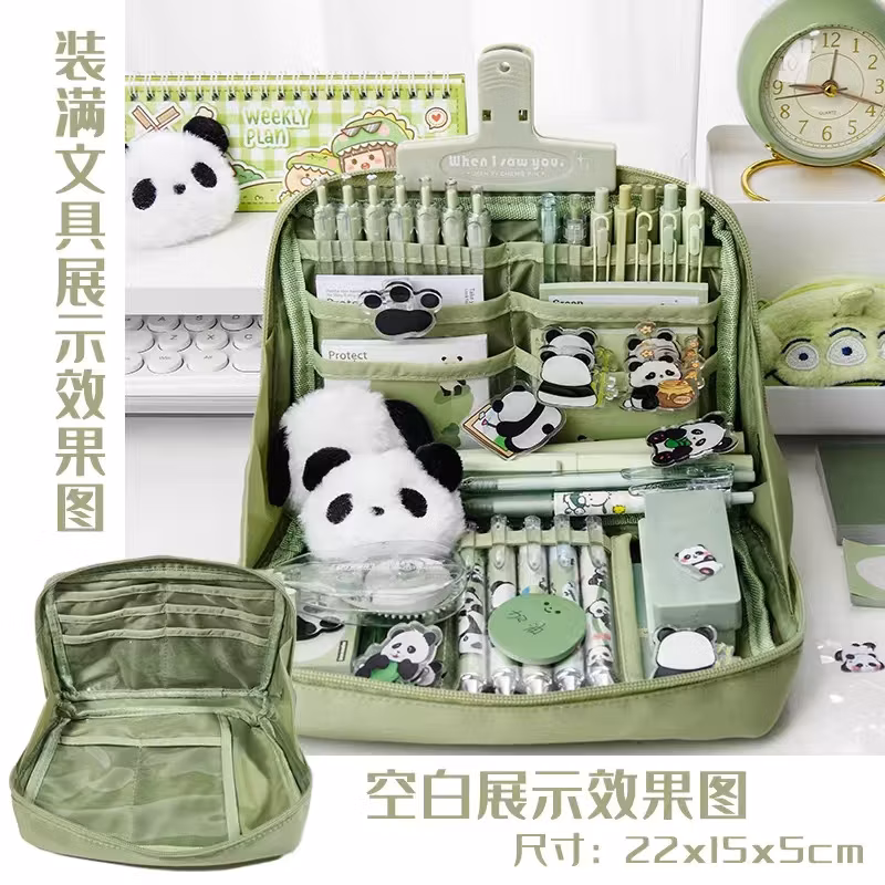 Large Capacity Ins High Color Simple Stationery Box Resistant Dirty Primary School Students Pencil Case Women&prime;s High Pencil