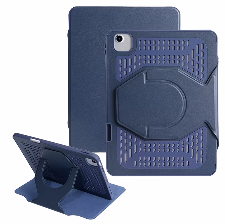 Shockproof Adjustable Rotating Stand Cover with Pencil Holder Removable Magnetic Tablet Case for iPad PRO 13 Inch M4 2024
